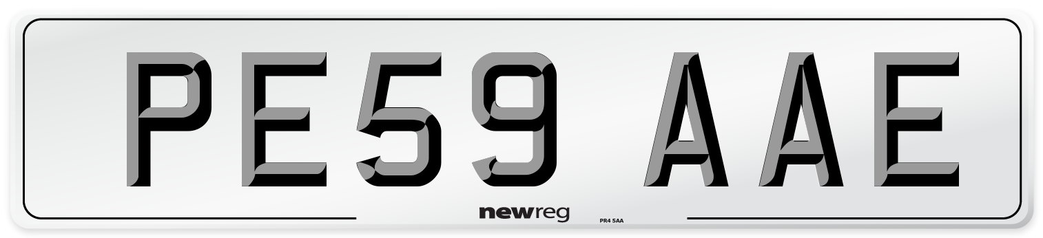 PE59 AAE Number Plate from New Reg